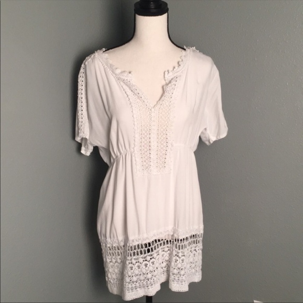 Swim Cover Up White